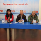 Mesa del Comité Provincial celebrado ayer por la tarde en la sede del PSOE en la capital.