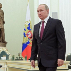El presidente de Rusia, Vladimir Putin, este martes en el Kremlin.