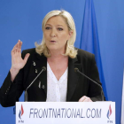 La líder del FN se congratuló por haber superado los resultados de las europeas de 2014.