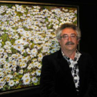 El artista valenciano Juan Ribes Coll, en la galería Bernesga.