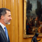 El rey Felipe VI, este lunes.