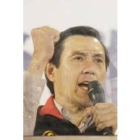 Ma, nuevo presidente taiwanés en un mitín electoral