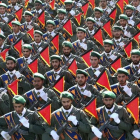Imagen de archivo de un desfile de la Guardia Revolucionaria iraní.