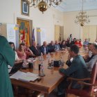 Un momento de la reunión con los vecinos. DL