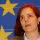 Loyola de Palacio durante su intervención ayer en el Parlamento Europeo
