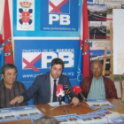 Marcelino Taboada e Iván Alonso junto a otro miembro del PB