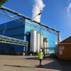 Vista del interior de la factoría de Azucarera Iberia en la última campaña.