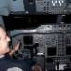 Luciano Rodríguez, a los mandos de un avión