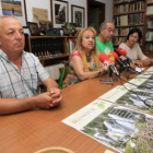 De Arriba, Busmayor, Martínez y Palacio, ayer.