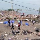 Imagen del paisaje, tras el tsunami.