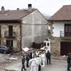 Lugar del accidente de la avioneta que se ha estrellado en Arbizu (Navarra).