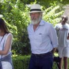 Harrison Ford y su mujer, la también actriz Calixta Flockart, de turismo en Granada.