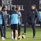 El técnico del Barcelona no estará con sus hombres en el partido de Copa de mañana.