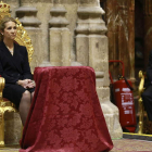 El féretro con los restos de Cayetana de Alba en la Catedral de Sevilla.