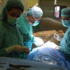 Uno de los quirófanos del Hospital de León.
