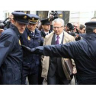 Baltasar Garzón, a su llegada hoy a la Audiencia Nacional.
