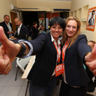 Rosa Luna, en la sede de Ciudadanos en Ponferrada.