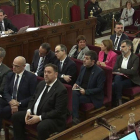 Los acusados del juicio del procés.
