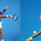 Djokovic y Nadal durante el Abierto de Australia.