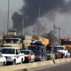 Colapso del tráfico ante la huida masiva de familias que salen de Bagdad por el temor a los ataques