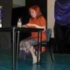 Eloína Terrón durante la conferencia que ofreció ayer en La Robla