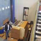 Aspecto que presentan los preparativos de la obra. DL
