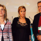 Salgueiro, junto a la alcaldesa de Zamora y al presidente de la asociacion de hosteleria, Somoza.