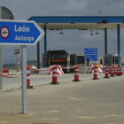 El peaje de la autopista León-Astorga.