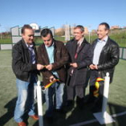 Julián Viñuela, Lázaro García Bayón, José María López Benito y Fernando Viñuela, ayer.