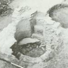 Foto de los años sesenta que muestra el baptisterio