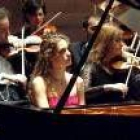 La pianista, durante un concierto en el Auditorio Ciudad de León