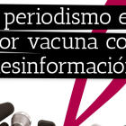 cartel con el lema de la campaña #periodismoleones