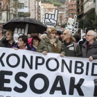 Manifestación en Bilbao contra la dispersión de los presos de ETA.