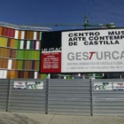 Imagen de las obras de construcción del edificio del Musac, promovido por la Sociedad de Gestión urb