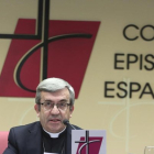 Luis Argüello, secretario general de la Conferencia Episcopal Española, hoy en Madrid.