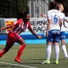 La brasileña Ludmila celebra un gol