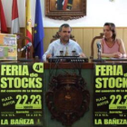 El alcalde, José Miguel Palazuelo, y la edil Maite Aldonza, ayer durante la presentación de la feria