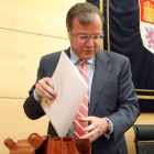 Silván, en una comparecencia en las Cortes de Castilla y León.