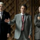Maragall, Mas y Carod Rovira charlan antes de la reunión que mantuvieron previa al pleno