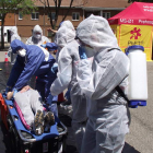 Los alumnos simularon distintos casos de crisis sanitarias para realizar sus prácticas.