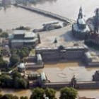 El Castillo de Zwinger inundado por el desbordamiento del río Elba