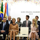 El príncipe de Arabia Saudí, Bin Salman; el presidente de Argentina, Mauricio Macri; la reina de Holanda, Máxima Zorreguita; Ivanka Trump y su padre, Donald Trump, presidente de EEUU en la jornada sobre Empoderamiento de la mujer en el marco del G-20.