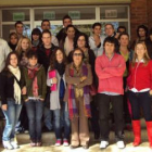 Los alumnos de la Facultad de Educación de León visitaron ayer el CRA del Burgo Ranero.