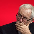 Jeremy Corbyn ayer en Liverpool, durante la convención del Partido Laoborista. WILL OLIVER