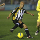 Ander Lafuente, en un partido de la pasada temporada ante el Villarreal B.