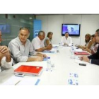 El presidente del PP, Mariano Rajoy, encabezó ayer el Comité de Dirección del partido.