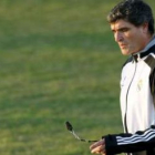 El nuevo entrenador del Real Madrid, Juande Ramos, durante un entrenamiento con el equipo blanco