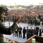 Ahmadinejad ayer, durante su incendiario discurso en Bushehr