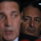 La consejera, antes de comparecer en la Comisión de Hacienda.