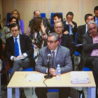 Diego Torres declara en el juicio por el 'caso Nóos', en una imagen recogida de la pantalla de la sala de prensa de la Escuela Balear de la Administración Pública, donde se celebra el juicio.
